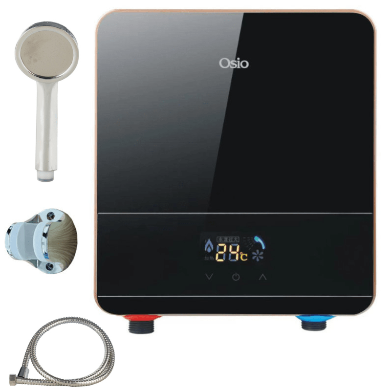 Osio OΒHF-2570B Ηλεκτρικός Ταχυθερμαντήρας Μπάνιου με οθόνη και ασημί τηλέφωνο 5500W